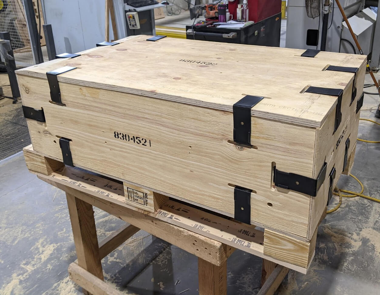 EZ Loc Crates are reusable shipping crates that are easy to assemble, disassemble, and return for reuse.