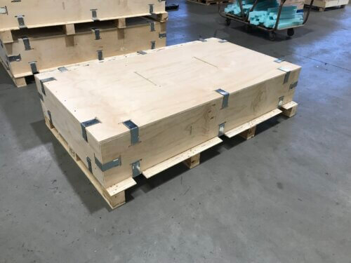 A closed EZ Loc Crate, custom built to customer specs
