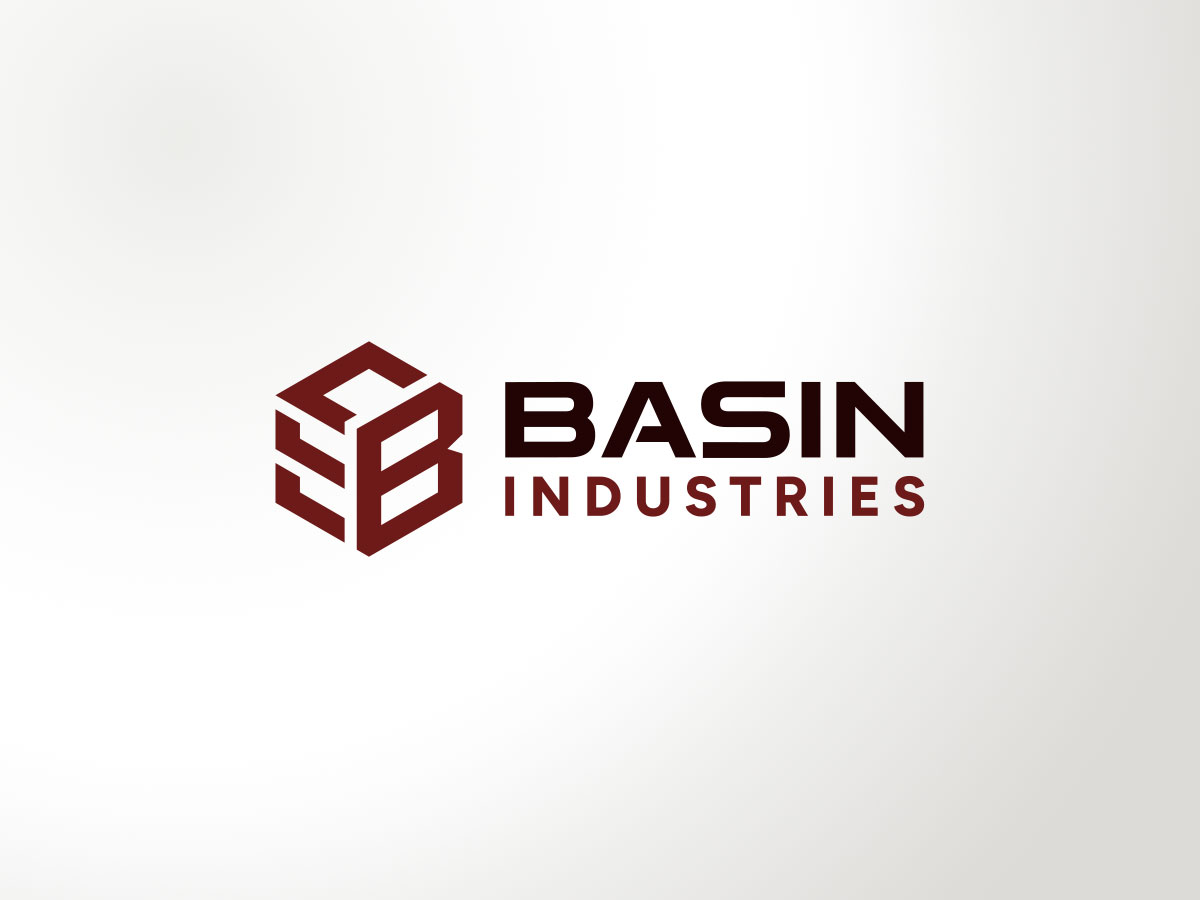 Basin Industries logo presented on a silver and white gradient